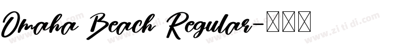 Omaha Beach Regular字体转换